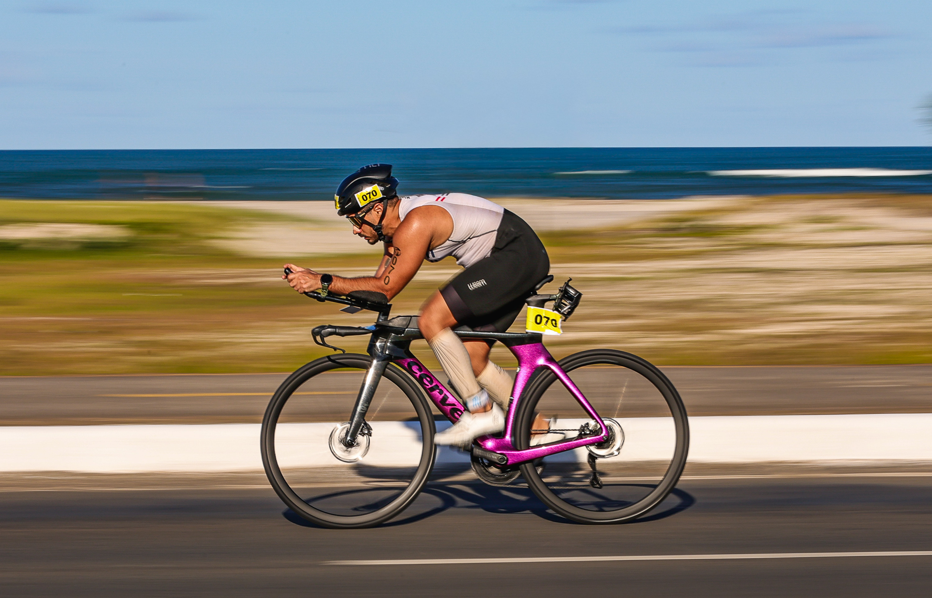 Ciclismo à beira-mar